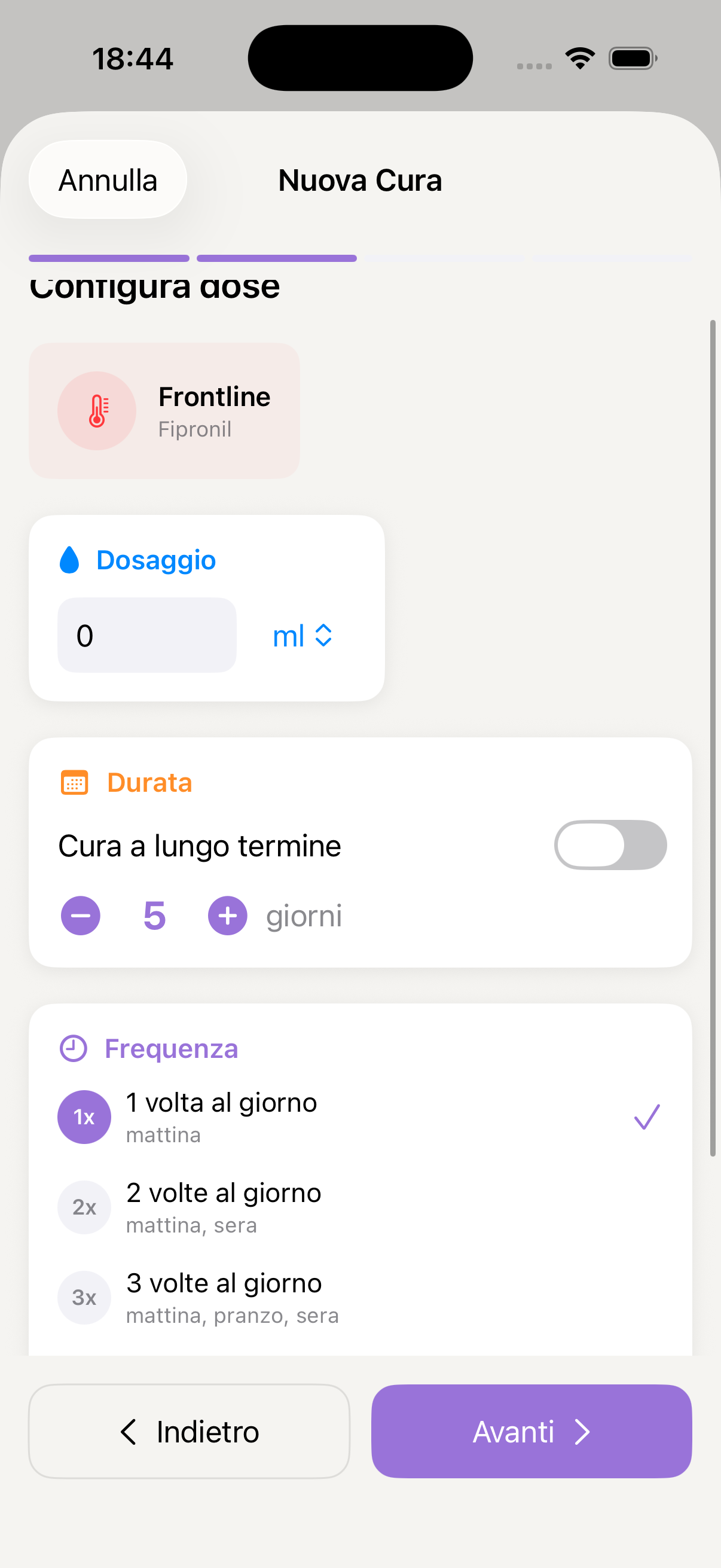 Configura dose