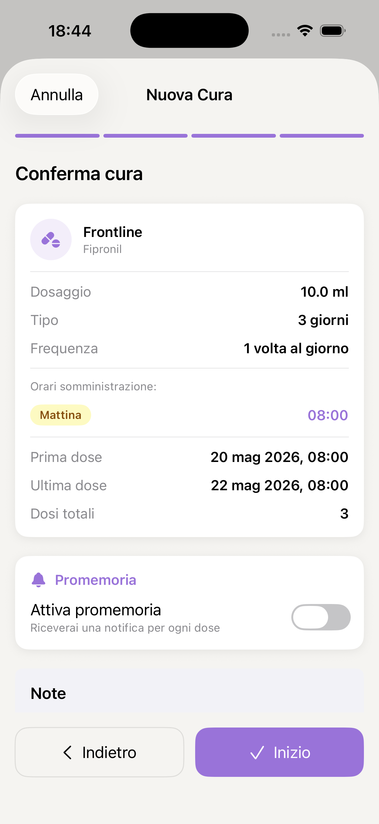 Conferma cura
