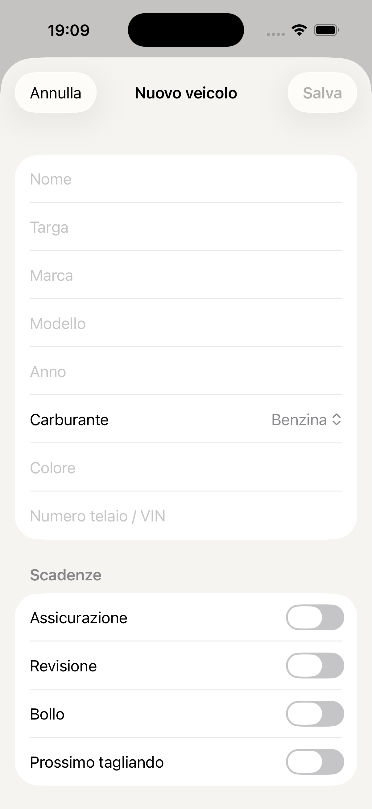 Nuovo veicolo