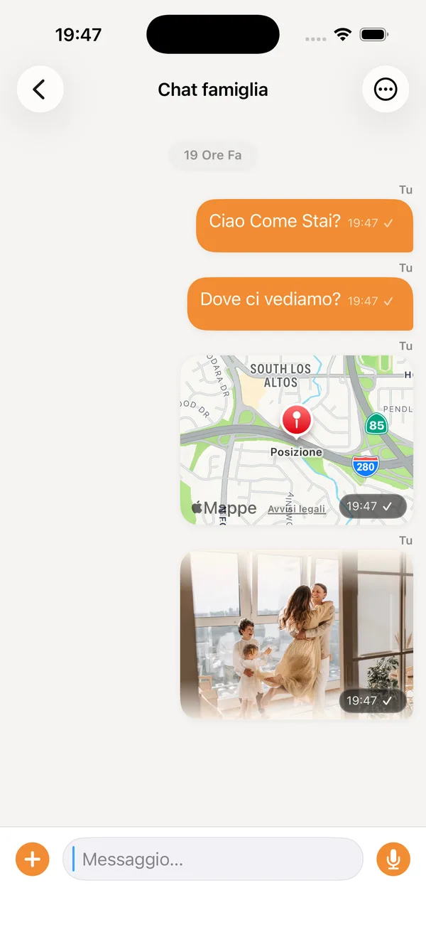 Chat di famiglia cifrata end-to-end