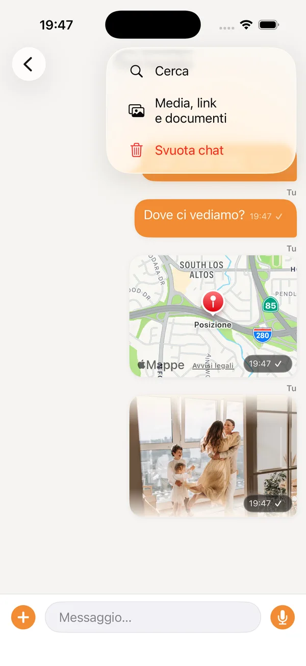 Chat di famiglia cifrata end-to-end
