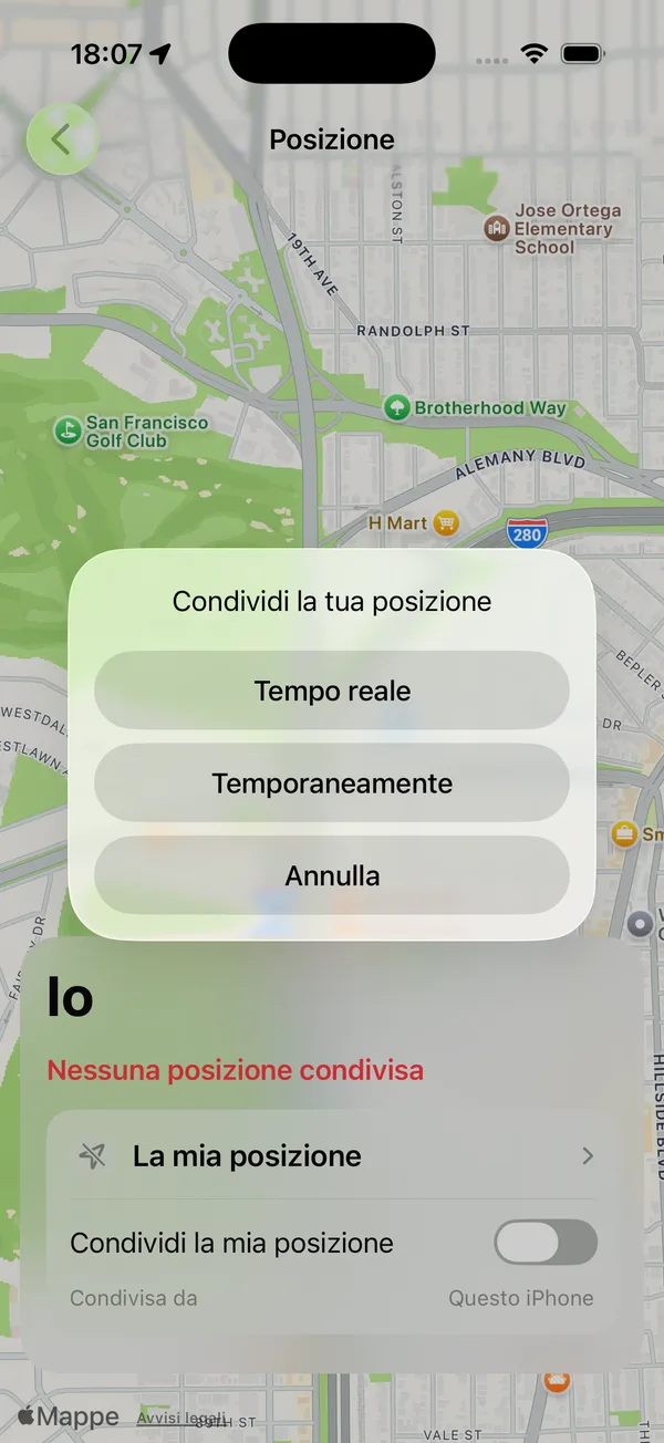 Posizione della famiglia e geofence
